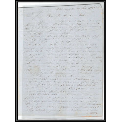 41345 Lettre LAC Allemagne Deutschland Oldenburg Bremen prusse VALENCIENNES 1848 cette herault France marque d'entree