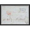 41347 Lettre LAC Allemagne Deutschland Oldenburg Bremen Tour-T strasbourg 1847 cette herault France marque d'entree
