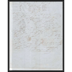 41347 Lettre LAC Allemagne Deutschland Oldenburg Bremen Tour-T strasbourg 1847 cette herault France marque d'entree