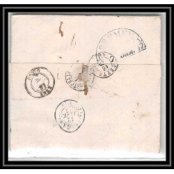 41349 Lettre LAC Allemagne Deutschland Oldenburg Bremen Tour-T strasbourg 1847 cette France marque d'entree Vorlaufer