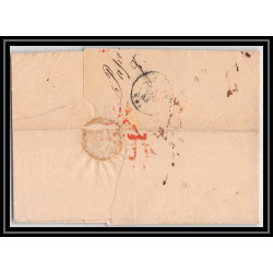 41370 Lettre LSC Allemagne Deutschland Apenburg PAYS BAS PB4R 1848 cette herault France marque d'entree Vorlaufer