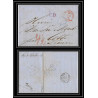 41374 Lettre LAC Allemagne Deutschland prusse forbach Magdeburg 1868 PD violet cette France marque d'entree Vorlaufer