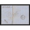 41374 Lettre LAC Allemagne Deutschland prusse forbach Magdeburg 1868 PD violet cette France marque d'entree Vorlaufer