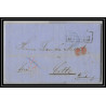 41375 Lettre LAC Allemagne Deutschland Rheda prusse Erquelines 1867 cette herault France marque d'entree Vorlaufer