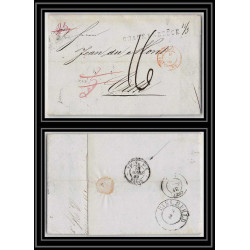 41377 Lettre LAC Allemagne Deutschland quackenbruck quakenbruck prusse VALENCIENNES 1849 cette France marque d'entree