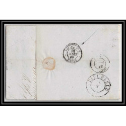 41377 Lettre LAC Allemagne Deutschland quackenbruck quakenbruck prusse VALENCIENNES 1849 cette France marque d'entree