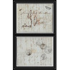 41383 Lettre LAC Allemagne Deutschland wismar Hamburg strasbourg TT 1847 cette herault France marque d'entree Vorlaufer