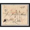 41384 Lettre LAC Allemagne Deutschland wismar Hamburg Tour-T strasbourg TT 1847 cette France marque d'entree Vorlaufer