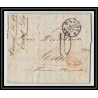 41389 Lettre LAC Allemagne Deutschland Mainz noel N°1327 Tour-T AMB B 1856 cette France marque d'entree Vorlaufer