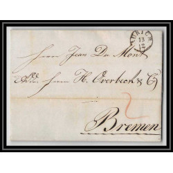 41391 Lettre LAC Allemagne Deutschland Aurich POUR BREMEN 1846 Vorlaufer