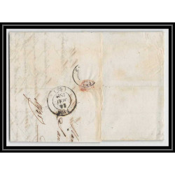 41393 Lettre LAC Allemagne Deutschland HANNOVRE TT Tour-T strasbourg 1843 cette herault France marque d'entree Vorlaufer