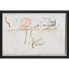 41401 Lettre LAC Allemagne Deutschland HAMBURG TT TT Tour-T strasbourg 1845 cette France marque d'entree Vorlaufer