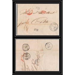 41402 Lettre LAC Allemagne Deutschland HAMBURG TT TT Tour-T strasbourg 1847 11 AED cette France marque d'entree