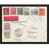 41458 1er service aerien cherbourg bale MULLER 270 tirage 80 lettres Aviation Poste aérienne airmail signé zimmermann