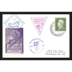 41649 Allemagne germany rfa vignette 5 JAHRE EAPC club europeen 1958 Aviation Poste aérienne airmail lettre cover