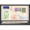 41667 vol à voile 1958 signé signed pilot franz ebert Allemagne germany saar Aviation airmail Lettre cover