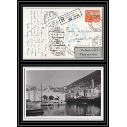 41728 dubrovnik zurich via wien 1934 Yougoslavie (Yugoslavia) Aviation PA Poste aérienne airmail Carte postale postcard