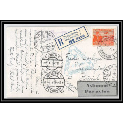 41728 dubrovnik zurich via wien 1934 Yougoslavie (Yugoslavia) Aviation PA Poste aérienne airmail Carte postale postcard