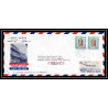 41744 air france 1965 vignette salvador Costa Rica Aviation PA Poste aérienne airmail Lettre cover