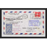 41752 RAR rocket post 1961 first missile mail USA Aviation Signé (signed) Poste aérienne airmail Lettre cover