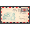 0837 lettre USA Aviation premier vol Airmail cover first flight aeroplane 1941 Hilo, Hawaii airport dedication