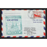 0839 lettre USA Aviation premier vol Airmail cover first flight aeroplane 1941 New York BASRA IRAQ