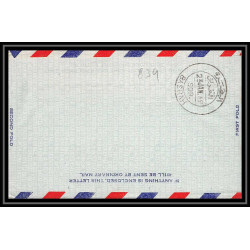 0839 lettre USA Aviation premier vol Airmail cover first flight aeroplane 1941 New York BASRA IRAQ