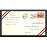 0846 lettre USA Aviation premier vol Airmail cover first flight aeroplane 1949 Royal Oak Cloudbusters airport