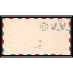 0847 lettre USA Aviation premier vol Airmail cover first flight aeroplane 1948 30th anniversary us air mail