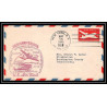 0847b lettre USA Aviation premier vol Airmail cover first flight aeroplane 1948 30th anniversary us air mail