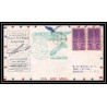 0851 lettre USA Aviation premier vol Airmail cover first flight aeroplane 1949 Kalamazoo, Michigan airport