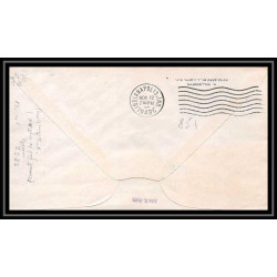 0851 lettre USA Aviation premier vol Airmail cover first flight aeroplane 1949 Kalamazoo, Michigan airport