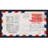 0852 lettre USA Aviation premier vol Airmail cover first flight aeroplane 1949 Pine Bluff, Arkansas am 8