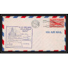 0859 lettre USA Aviation premier vol Airmail cover first flight aeroplane 1947 Rochester (Minnesota) am 35