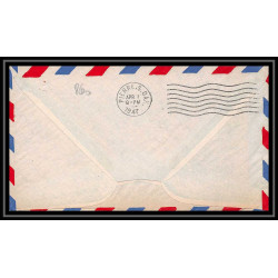 0860 lettre USA Aviation premier vol Airmail cover first flight aeroplane 1947 Saint Paul (Minnesota) am 35