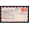 0861 lettre USA Aviation premier vol Airmail cover first flight aeroplane 1947 Minneapolis Minnesota am 35
