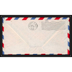 0861 lettre USA Aviation premier vol Airmail cover first flight aeroplane 1947 Minneapolis Minnesota am 35