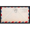 0863 lettre USA Aviation premier vol Airmail cover first flight aeroplane 1947 Milwaukee united airlines