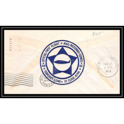 0865 lettre USA Aviation premier vol Airmail cover first flight aeroplane 1948 Saint Cloud (Minnesota) am 86