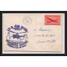 0870 Lettre USA Hélicoptère helicopter Aviation premier vol Airmail cover first flight aeroplane 1946 Chicago