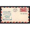 0875 Lettre USA Hélicoptère helicopter Aviation premier vol (Airmail cover first flight) 1947 Los Angeles am 84
