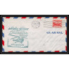 0881 Lettre USA Hélicoptère helicopter Aviation premier vol (Airmail cover first flight) 1948 Wilmington AM 84