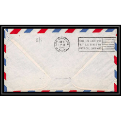 0881 Lettre USA Hélicoptère helicopter Aviation premier vol (Airmail cover first flight) 1948 Wilmington AM 84