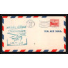 0884 Lettre USA Hélicoptère helicopter Aviation premier vol (Airmail cover first flight) 1948 Fontana AM 84