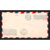 0884 Lettre USA Hélicoptère helicopter Aviation premier vol (Airmail cover first flight) 1948 Fontana AM 84
