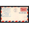 0887 Lettre USA Hélicoptère helicopter Aviation premier vol (Airmail cover first flight) 1948 Long Beach AM 84