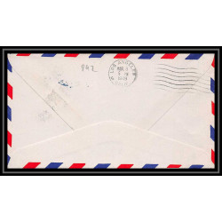 0892 Lettre USA Hélicoptère helicopter Aviation premier vol (Airmail cover first flight) 1949 Claremont AM 84