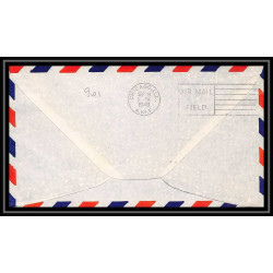 0901 Lettre USA Hélicoptère helicopter Aviation premier vol (Airmail cover first flight) 1949 Highland Park AM 96