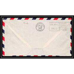 0902 Lettre USA Hélicoptère helicopter Aviation premier vol (Airmail cover first flight) 1949 Des Plaines AM 96