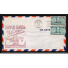 0909 Lettre USA Hélicoptère helicopter Aviation premier vol (Airmail cover first flight) 1949 Lake Forest AM 96